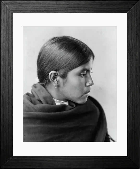 Framed Print : Qahatika girl, c1907. Creator: Edward Sheriff Curtis Framed Print : Qahatika girl, c1907. Creator: Edward Sheriff Curtis