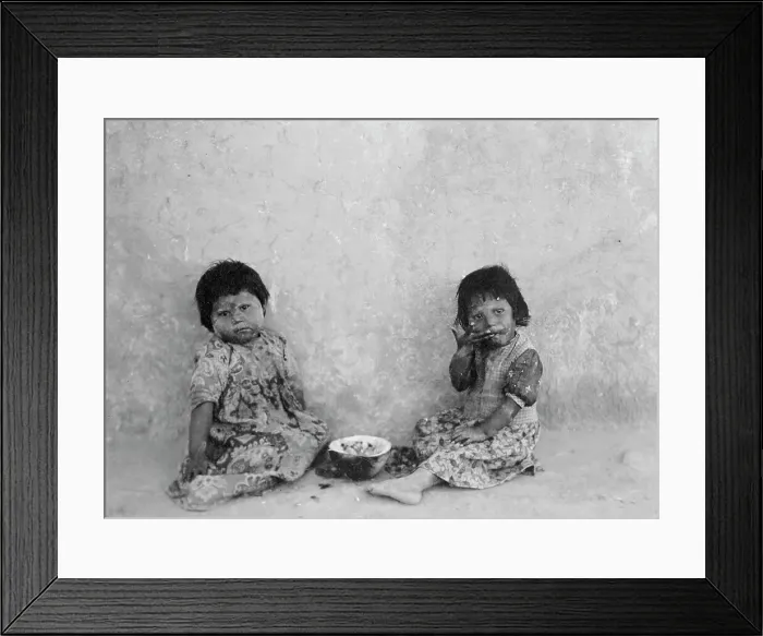 Framed Print : Moki melon eaters, c1900. Creator: Edward Sheriff Curtis Framed Print : Moki melon eaters, c1900. Creator: Edward Sheriff Curtis