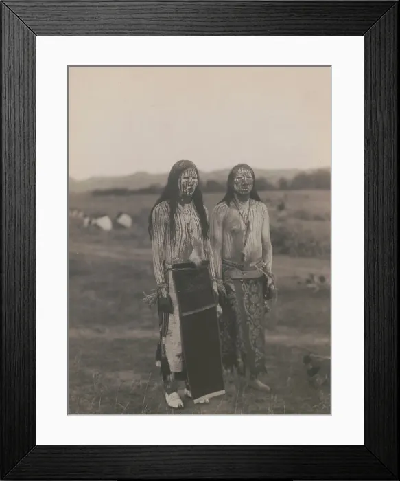 Framed Print : Sun dance pledgers-Cheyenne, c1910. Creator: Edward Sheriff Curtis