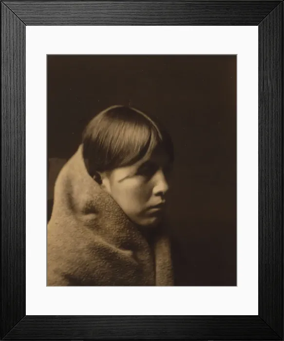 Framed Print : Navaho girl, c1904. Creator: Edward Sheriff Curtis Framed Print : Navaho girl, c1904. Creator: Edward Sheriff Curtis