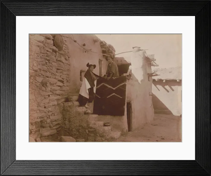 Framed Print : Tewa girls, c1900. Creator: Edward Sheriff Curtis Framed Print : Tewa girls, c1900. Creator: Edward Sheriff Curtis