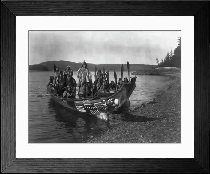 Framed Print : The wedding party - Qagyuhl, c1914. Creator: Edward Sheriff Curtis Framed Print : The wedding party - Qagyuhl, c1914. Creator: Edward Sheriff Curtis