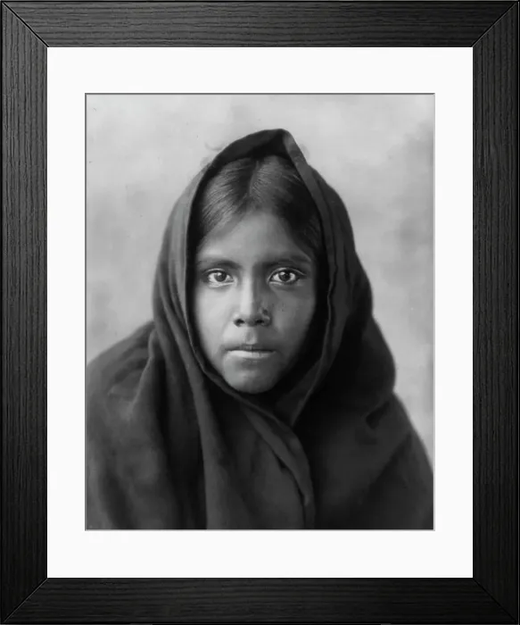 Framed Print : Qahatika girl, c1907. Creator: Edward Sheriff Curtis Framed Print : Qahatika girl, c1907. Creator: Edward Sheriff Curtis
