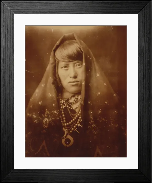 Framed Print : An Acoma woman, c1905. Creator: Edward Sheriff Curtis Framed Print : An Acoma woman, c1905. Creator: Edward Sheriff Curtis