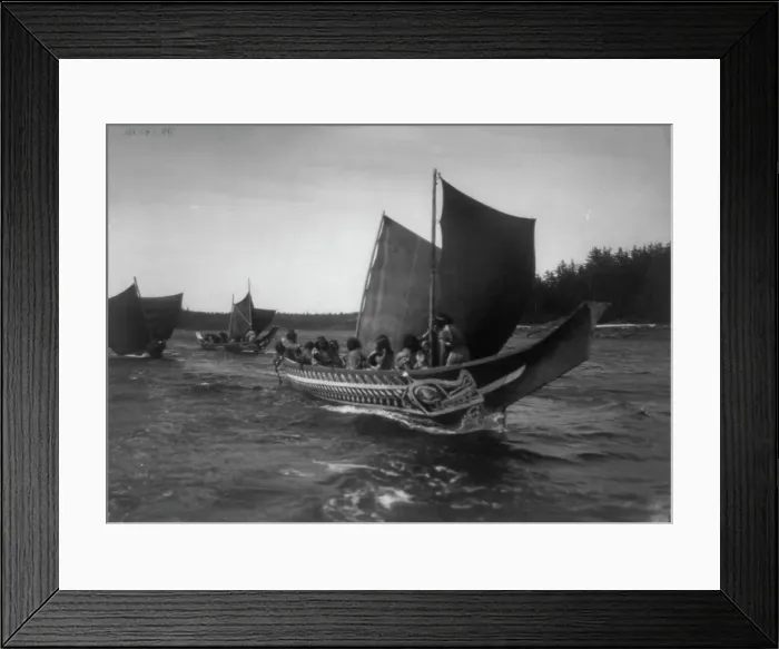 Framed Print : A fair breeze, c1914. Creator: Edward Sheriff Curtis Framed Print : A fair breeze, c1914. Creator: Edward Sheriff Curtis