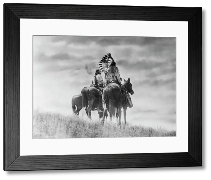 Framed Print : Cheyenne warriors, c1905. Creator: Edward Sheriff Curtis Framed Print : Cheyenne warriors, c1905. Creator: Edward Sheriff Curtis