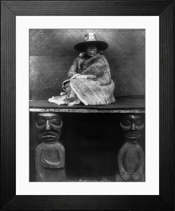 Framed Print : The chief's daughter, 1910 Creator: Edward Sheriff Curtis Framed Print : The chief's daughter, 1910 Creator: Edward Sheriff Curtis