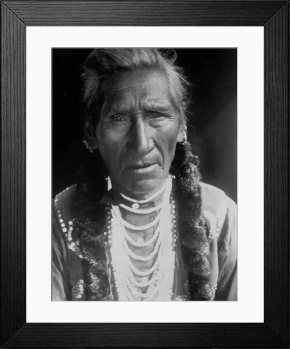 Framed Print : Flathead type, c1910. Creator: Edward Sheriff Curtis Framed Print : Flathead type, c1910. Creator: Edward Sheriff Curtis