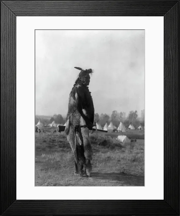 Framed Print : Hoop On the Forehead [E], c1908. Creator: Edward Sheriff Curtis