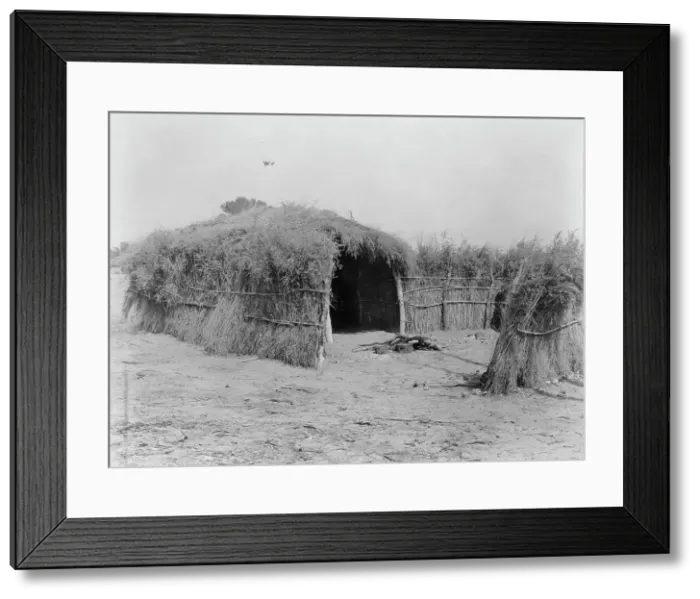Framed Print : Cahuilla house in the desert, California, c1924. Creator: Edward Sheriff Curtis Framed Print : Cahuilla house in the desert, California, c1924. Creator: Edward Sheriff Curtis