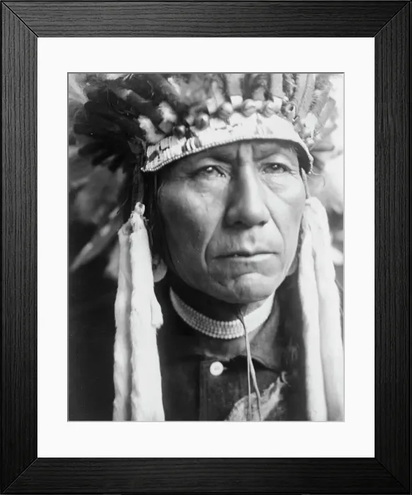 Framed Print : A Nez Percé, c1910. Creator: Edward Sheriff Curtis Framed Print : A Nez Percé, c1910. Creator: Edward Sheriff Curtis