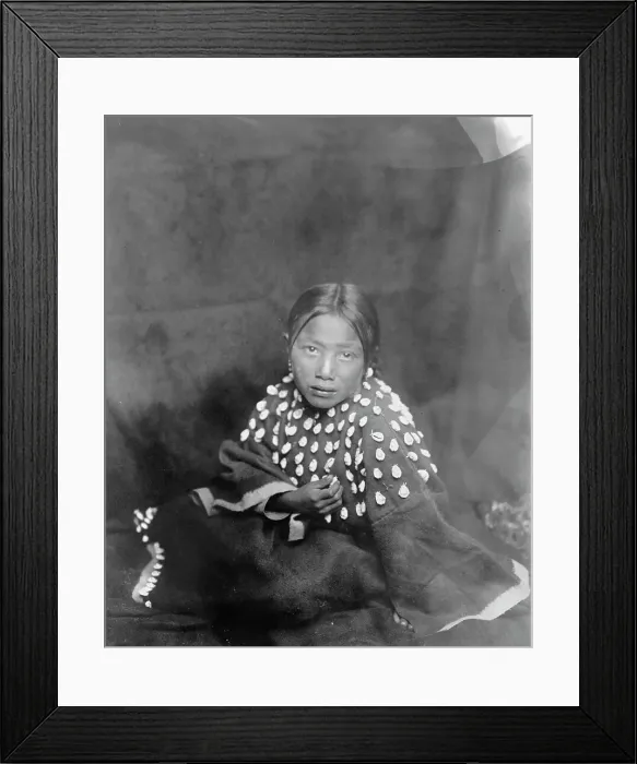 Framed Print : The Sioux child, c1905. Creator: Edward Sheriff Curtis Framed Print : The Sioux child, c1905. Creator: Edward Sheriff Curtis