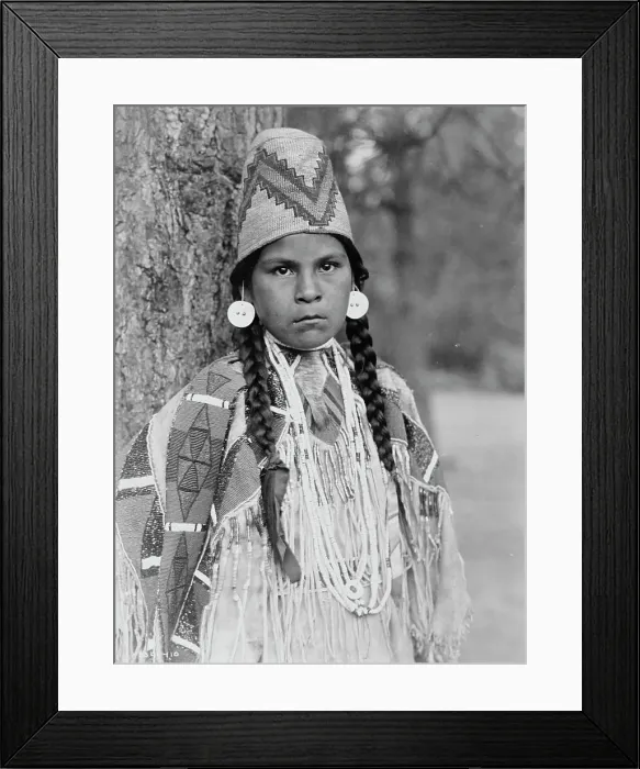 Framed Print : Umatilla maiden, c1910. Creator: Edward Sheriff Curtis Framed Print : Umatilla maiden, c1910. Creator: Edward Sheriff Curtis