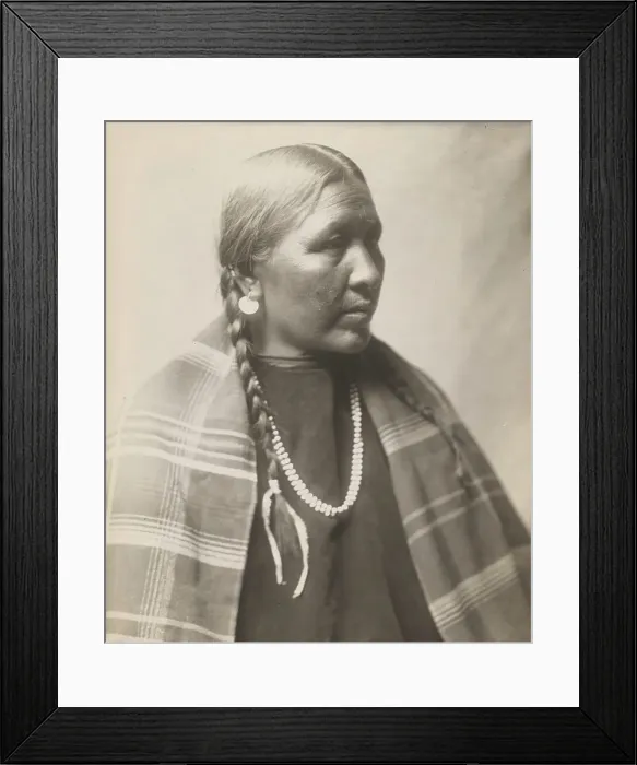 Framed Print : Cheyenne matron, 1905. Creator: Edward Sheriff Curtis Framed Print : Cheyenne matron, 1905. Creator: Edward Sheriff Curtis