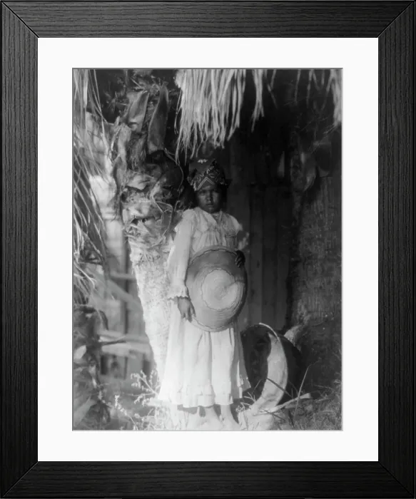 Framed Print : A Cahuilla child, 1905, c1924. Creator: Edward Sheriff Curtis Framed Print : A Cahuilla child, 1905, c1924. Creator: Edward Sheriff Curtis