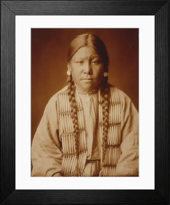 Framed Print : Cheyenne girl, c1905. Creator: Edward Sheriff Curtis Framed Print : Cheyenne girl, c1905. Creator: Edward Sheriff Curtis