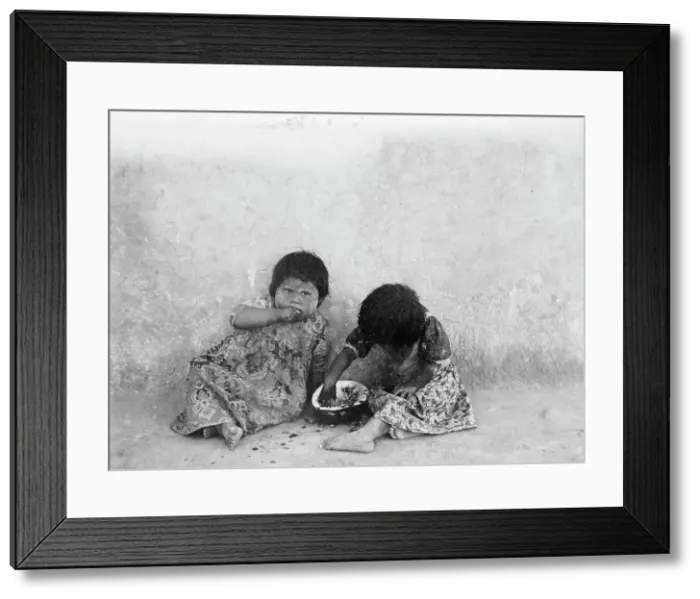 Framed Print : The delights of childhood, c1900. Creator: Edward Sheriff Curtis Framed Print : The delights of childhood, c1900. Creator: Edward Sheriff Curtis