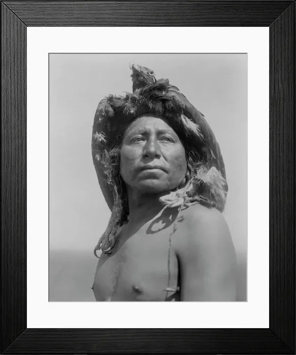 Framed Print : The Eagle Medicine-Man-Apsaroke, c1908. Creator: Edward Sheriff Curtis Framed Print : The Eagle Medicine-Man-Apsaroke, c1908. Creator: Edward Sheriff Curtis