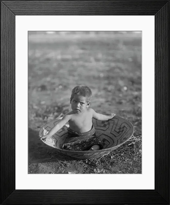 Framed Print : Maricopa child, c1907. Creator: Edward Sheriff Curtis Framed Print : Maricopa child, c1907. Creator: Edward Sheriff Curtis