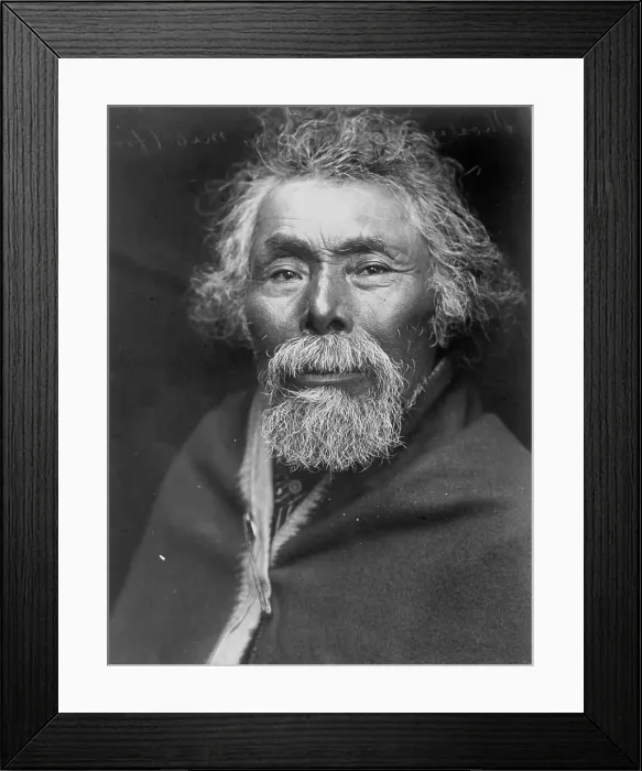 Framed Print : Shoalwater Bay type, c1913. Creator: Edward Sheriff Curtis Framed Print : Shoalwater Bay type, c1913. Creator: Edward Sheriff Curtis