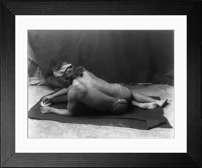 Framed Print : Grinding medicine-Zuni, c1903. Creator: Edward Sheriff Curtis Framed Print : Grinding medicine-Zuni, c1903. Creator: Edward Sheriff Curtis
