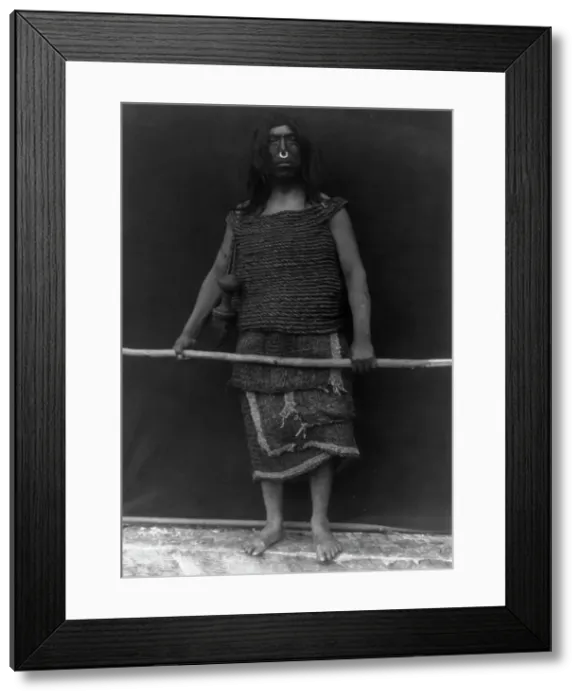 Framed Print : Nakoaktok warrior, c1914. Creator: Edward Sheriff Curtis Framed Print : Nakoaktok warrior, c1914. Creator: Edward Sheriff Curtis