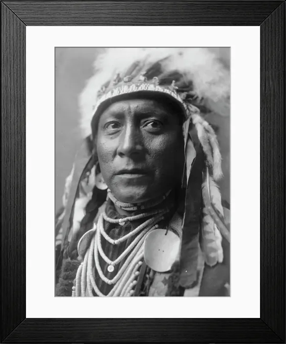 Framed Print : Old White Man, c1908. Creator: Edward Sheriff Curtis Framed Print : Old White Man, c1908. Creator: Edward Sheriff Curtis