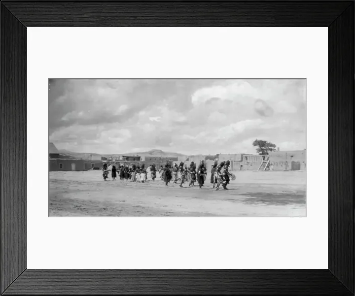Framed Print : Tablita dance-San Ildefonso, 1905, c1905. Creator: Edward Sheriff Curtis Framed Print : Tablita dance-San Ildefonso, 1905, c1905. Creator: Edward Sheriff Curtis