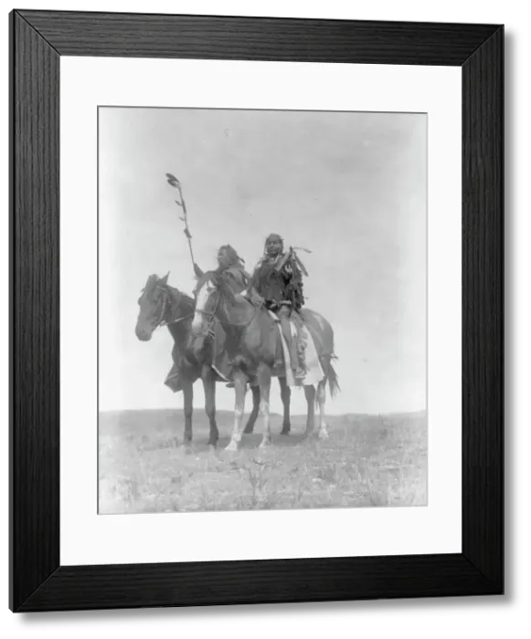 Framed Print : Atsina chiefs, c1908. Creator: Edward Sheriff Curtis Framed Print : Atsina chiefs, c1908. Creator: Edward Sheriff Curtis