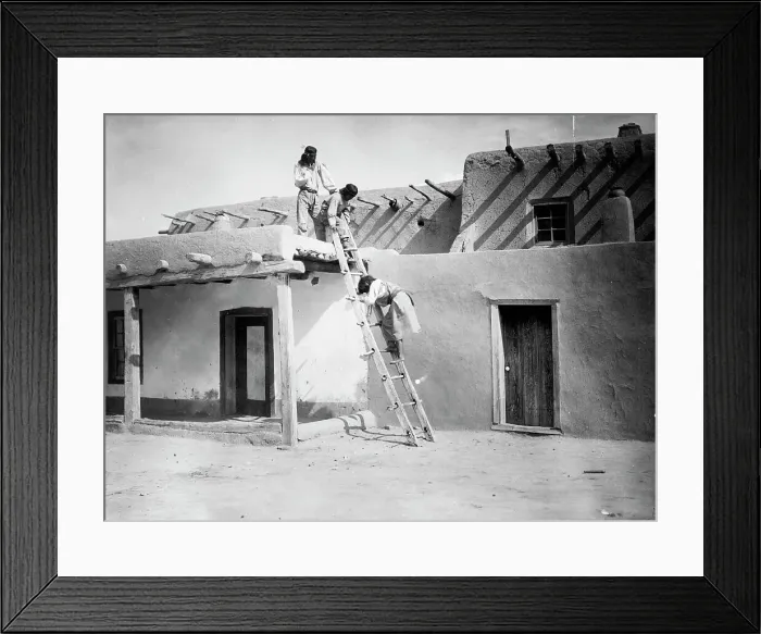 Framed Print : In San Ildefonso, c1927. Creator: Edward Sheriff Curtis Framed Print : In San Ildefonso, c1927. Creator: Edward Sheriff Curtis