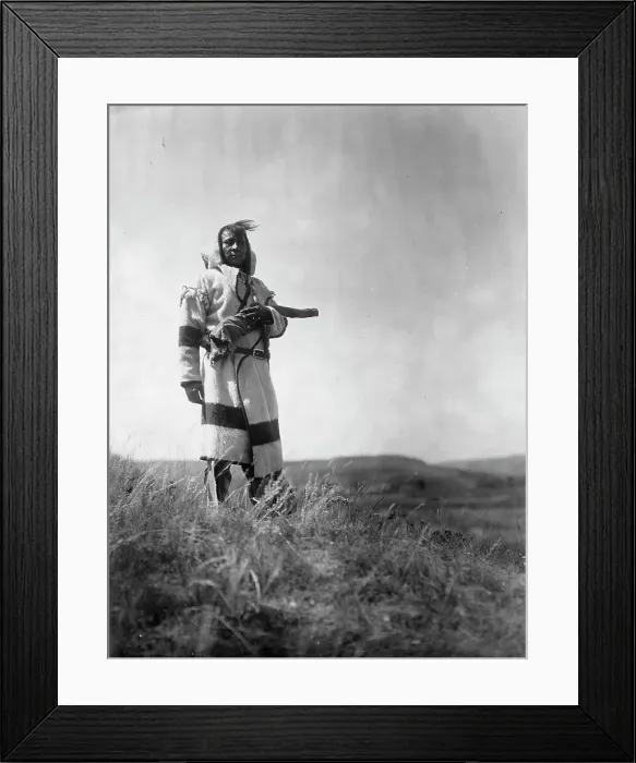 Framed Print : Piegan scout, c1910. Creator: Edward Sheriff Curtis Framed Print : Piegan scout, c1910. Creator: Edward Sheriff Curtis