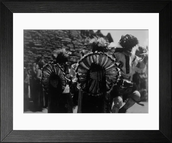 Framed Print : Buffalo dancers, c1905. Creator: Edward Sheriff Curtis Framed Print : Buffalo dancers, c1905. Creator: Edward Sheriff Curtis
