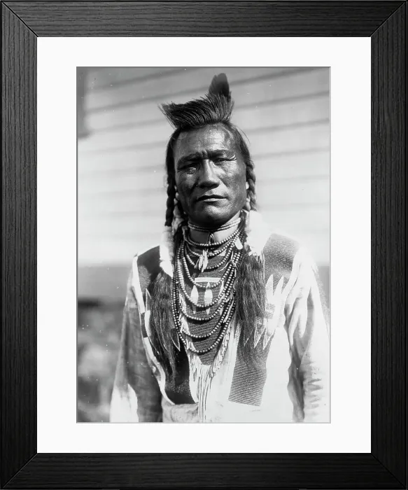 Framed Print : Bird Rattle, 1909, c1910. Creator: Edward Sheriff Curtis Framed Print : Bird Rattle, 1909, c1910. Creator: Edward Sheriff Curtis