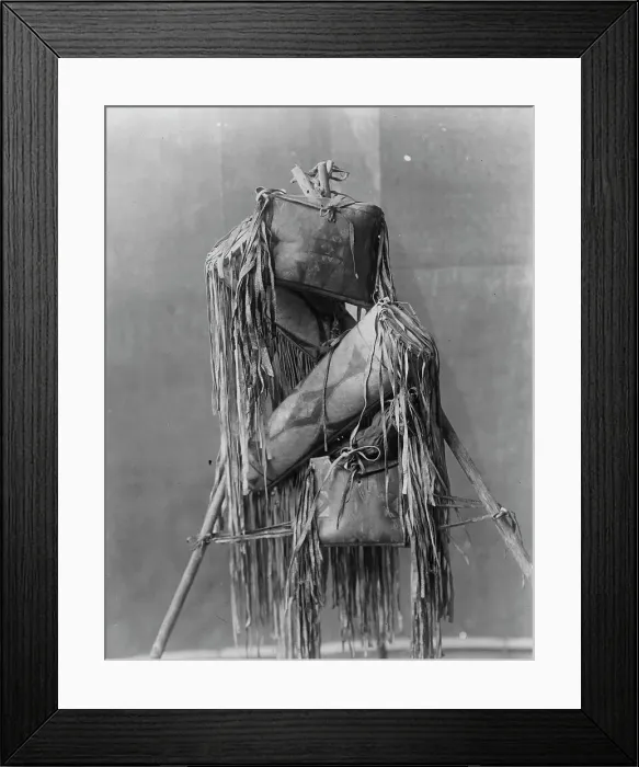 Framed Print : Medicine bags, c1910. Creator: Edward Sheriff Curtis Framed Print : Medicine bags, c1910. Creator: Edward Sheriff Curtis
