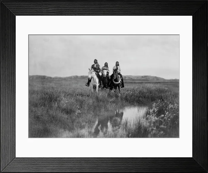 Framed Print : In the land of the Sioux, c1905. Creator: Edward Sheriff Curtis Framed Print : In the land of the Sioux, c1905. Creator: Edward Sheriff Curtis