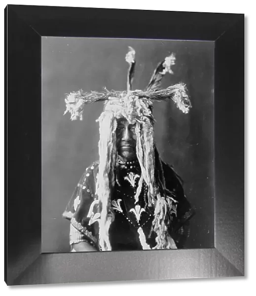 Substitute sacred head-dress-Piegan, c1910. Creator: Edward Sheriff Curtis