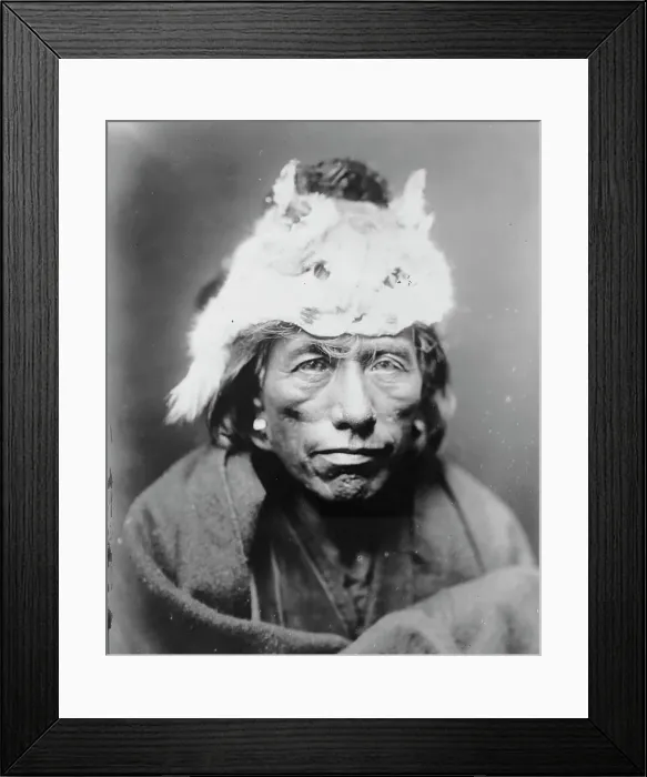 Framed Print : Lynx cap, c1905. Creator: Edward Sheriff Curtis Framed Print : Lynx cap, c1905. Creator: Edward Sheriff Curtis