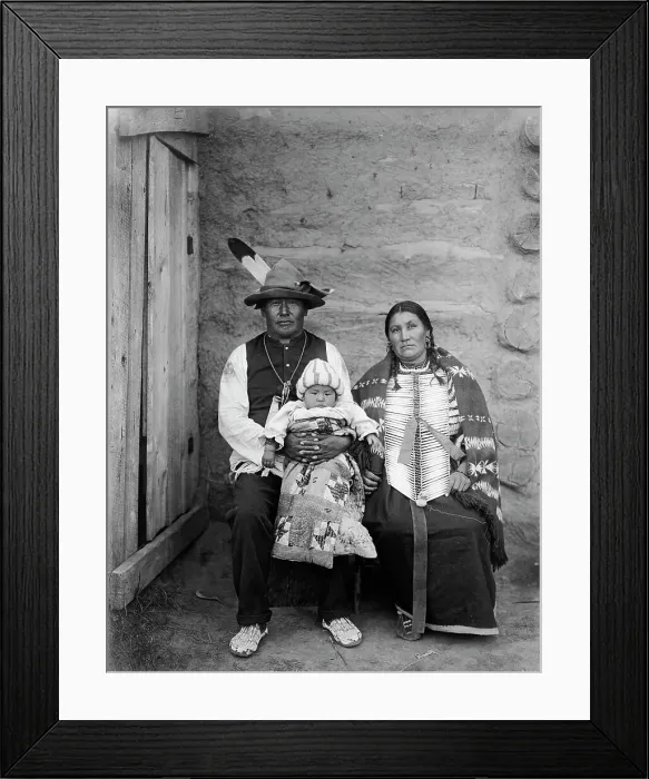 Framed Print : Yellow Bone woman, 1908, c1908. Creator: Edward Sheriff Curtis Framed Print : Yellow Bone woman, 1908, c1908. Creator: Edward Sheriff Curtis
