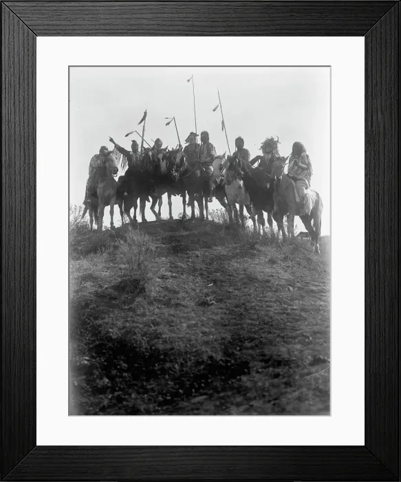 Framed Print : On the hilltop, c1908. Creator: Edward Sheriff Curtis Framed Print : On the hilltop, c1908. Creator: Edward Sheriff Curtis