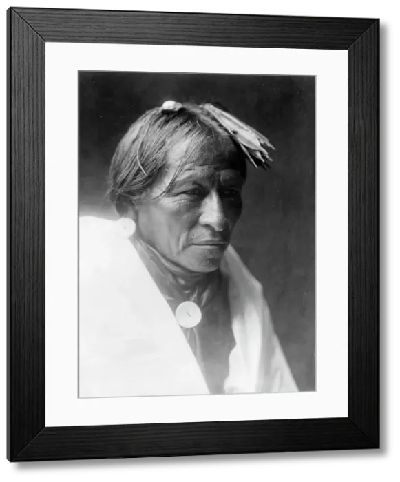 Framed Print : A man of Taos, c1905. Creator: Edward Sheriff Curtis Framed Print : A man of Taos, c1905. Creator: Edward Sheriff Curtis