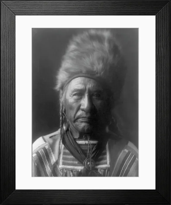 Framed Print : Old Dog-Apsaroke, c1908. Creator: Edward Sheriff Curtis Framed Print : Old Dog-Apsaroke, c1908. Creator: Edward Sheriff Curtis