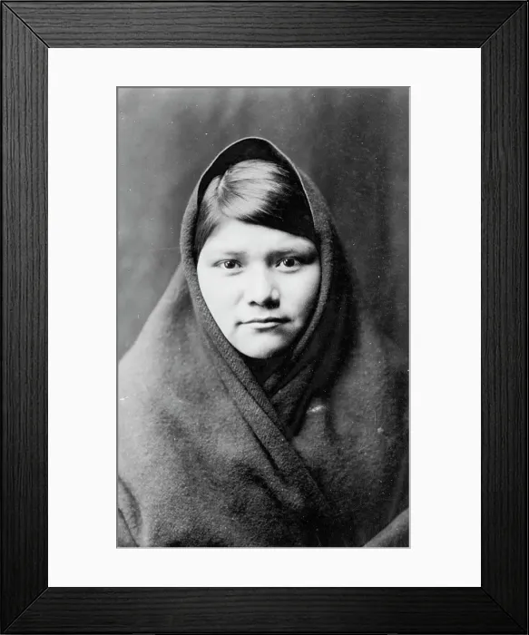 Framed Print : Zuni portrait, c1903. Creator: Edward Sheriff Curtis Framed Print : Zuni portrait, c1903. Creator: Edward Sheriff Curtis