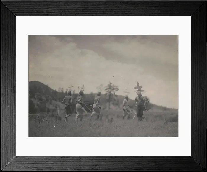 Framed Print : Apache dancers, c1906. Creator: Edward Sheriff Curtis Framed Print : Apache dancers, c1906. Creator: Edward Sheriff Curtis