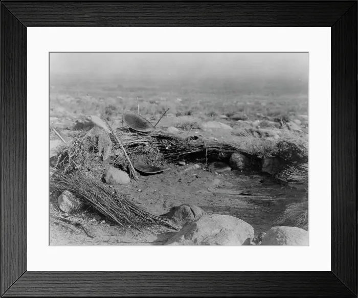 Framed Print : Mono summer kitchen, c1924. Creator: Edward Sheriff Curtis Framed Print : Mono summer kitchen, c1924. Creator: Edward Sheriff Curtis