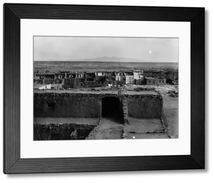 Framed Print : Acoma from the church top, 1904, c1905. Creator: Edward Sheriff Curtis Framed Print : Acoma from the church top, 1904, c1905. Creator: Edward Sheriff Curtis