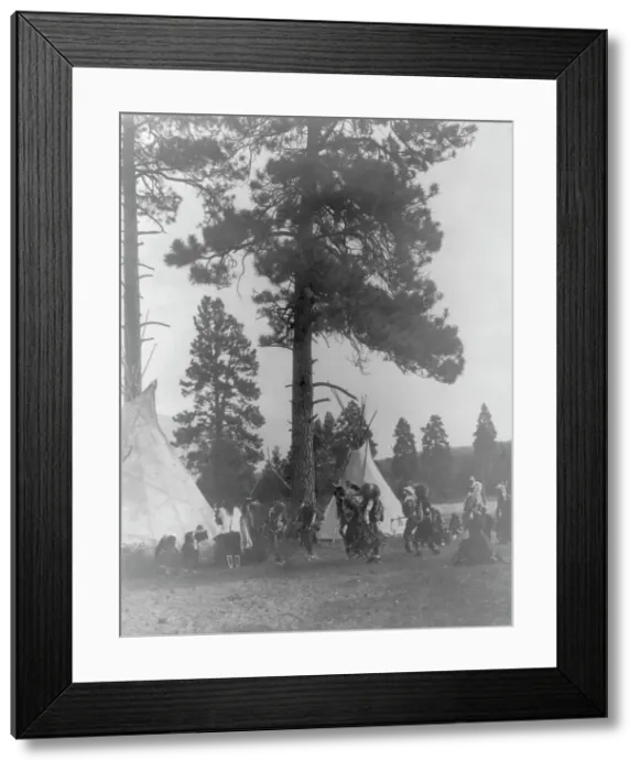 Framed Print : A Flathead dance, c1910. Creator: Edward Sheriff Curtis Framed Print : A Flathead dance, c1910. Creator: Edward Sheriff Curtis