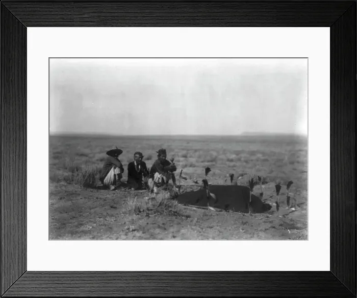 Framed Print : Yeibichai sweat-Navaho, c1905. Creator: Edward Sheriff Curtis Framed Print : Yeibichai sweat-Navaho, c1905. Creator: Edward Sheriff Curtis