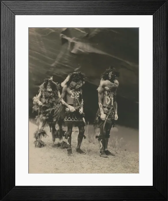 Framed Print : Yeibichai war gods, 1904, c1905. Creator: Edward Sheriff Curtis Framed Print : Yeibichai war gods, 1904, c1905. Creator: Edward Sheriff Curtis