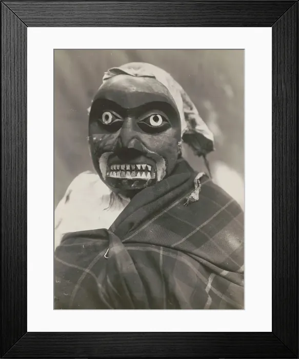 Framed Print : Mask of the octopus hunter-Qagyuhl, c1914. Creator: Edward Sheriff Curtis Framed Print : Mask of the octopus hunter-Qagyuhl, c1914. Creator: Edward Sheriff Curtis