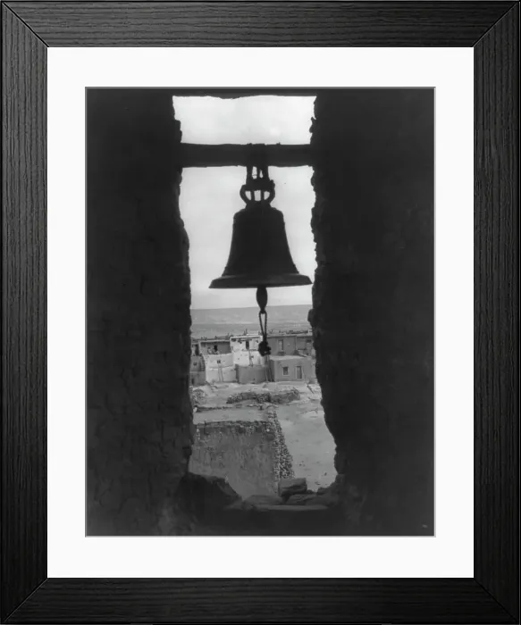 Framed Print : The old bell tower, c1905. Creator: Edward Sheriff Curtis Framed Print : The old bell tower, c1905. Creator: Edward Sheriff Curtis